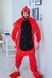 Пижама Кигуруми взрослая BearWear Дракон/Динозавр красный, K1W1-0096
