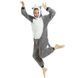 Пижама Кигуруми взрослая BearWear Хаски New (на молнии) серый, K1W1-0190-XL