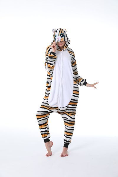 Пижама Кигуруми взрослая BearWear Котик полосатый, K1W1-0194-XL