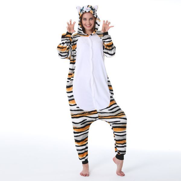 Пижама Кигуруми взрослая BearWear Котик полосатый, K1W1-0194-XL