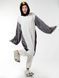 Пижама Кигуруми взрослая BearWear Пингвин серый, K1W1-0070