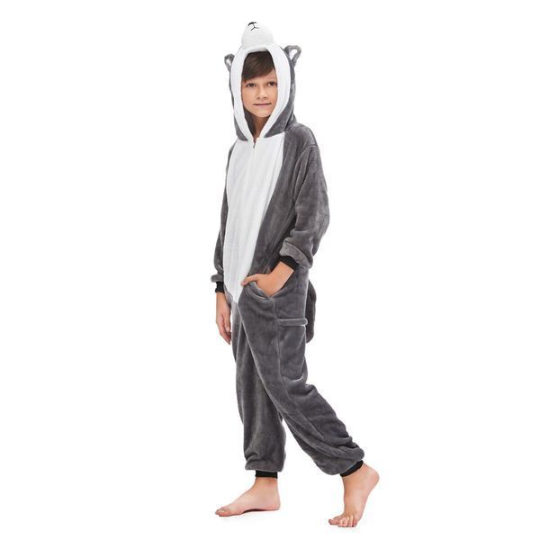 Пижама Кигуруми детская BearWear Хаски New (на молнии), K0W1-0133-XL