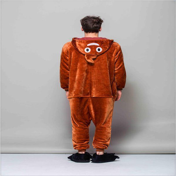 Пижама Кигуруми взрослая BearWear Эмоджи Пуу, K1W1-0043