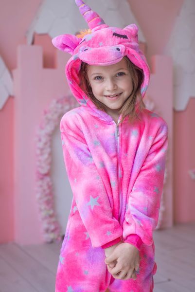 Пижама Кигуруми детская BearWear Единорог New звездочка (на молнии), K0W1-0057-XL