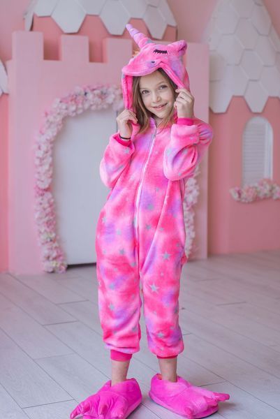 Пижама Кигуруми детская BearWear Единорог New звездочка (на молнии), K0W1-0057-XL