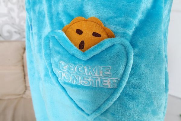 Пижама Кигуруми взрослая BearWear Монстр Куки голубой, K1W1-0051