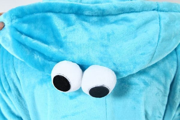 Пижама Кигуруми взрослая BearWear Монстр Куки голубой, K1W1-0051