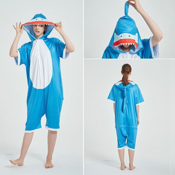 Кигуруми взрослая BearWear Акула летняя (ледяной шелк)