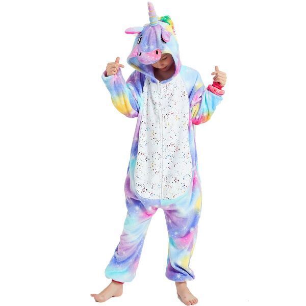 Пижама Кигуруми детская BearWear Единорог звездное небо Пурпур (на молнии), K0W1-0129-XL