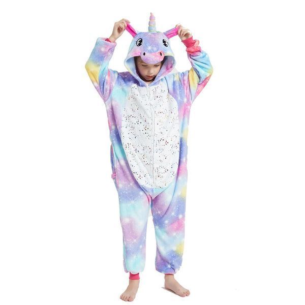 Пижама Кигуруми детская BearWear Единорог звездное небо Пурпур (на молнии), K0W1-0129-XL