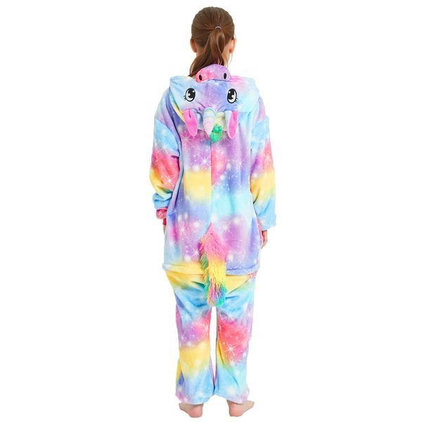 Пижама Кигуруми детская BearWear Единорог звездное небо Пурпур (на молнии), K0W1-0129-XL