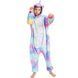 Пижама Кигуруми детская BearWear Единорог звездное небо Пурпур (на молнии), K0W1-0129-XL