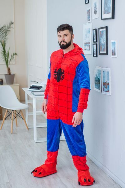 Пижама Кигуруми взрослая BearWear Человек Паук (на молнии), K1W1-0088-XL