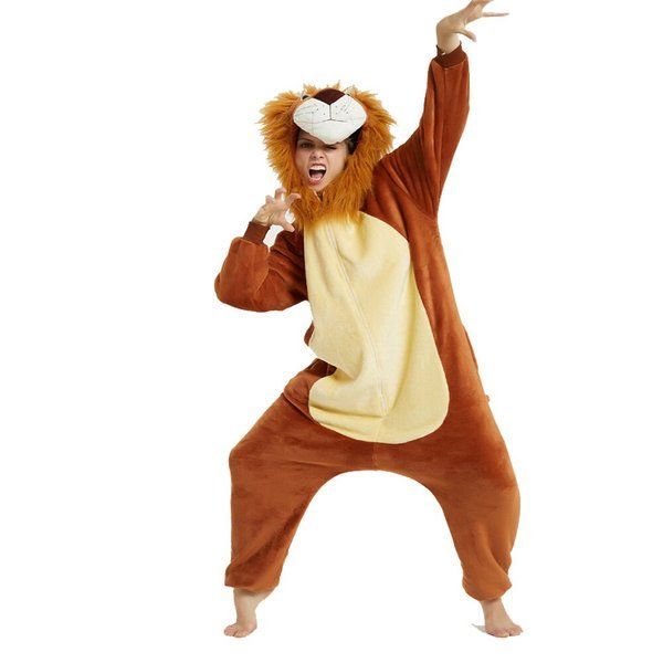 Пижама Кигуруми взрослая BearWear Лев New 3Д (на молнии), K1W1-0176-XL