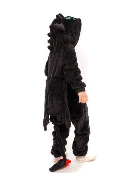 Пижама Кигуруми детская BearWear Беззубик (Как приручить Дракона) на молнии, K0W1-0139