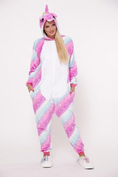 Пижама Кигуруми детская BearWear Единорог New звездный путь (на пуговицах), K0W1-0093