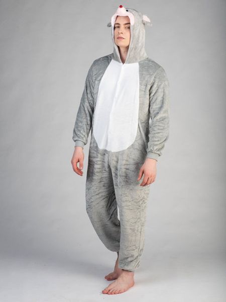 Пижама Кигуруми взрослая BearWear Мышка (на пуговке), K1W1-0199-XL