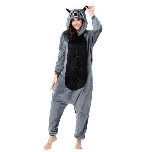 Пижама Кигуруми взрослая BearWear Енот, K1W1-0130