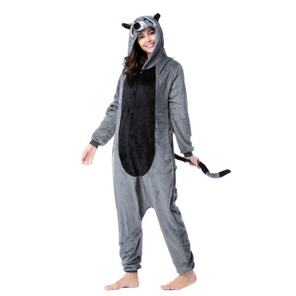 Пижама Кигуруми взрослая BearWear Енот, K1W1-0130