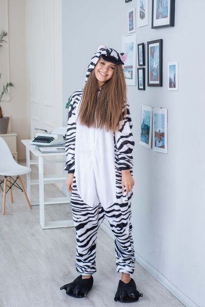 Пижама Кигуруми взрослая BearWear Зебра Марти (Мадагаскар), K1W1-0042-XL