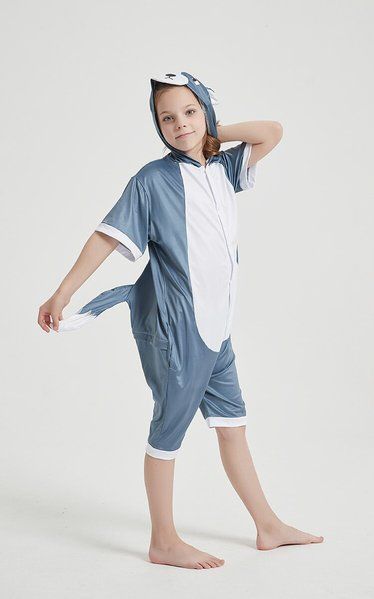 Кигуруми детская BearWear Волк летняя (ледяной шелк)
