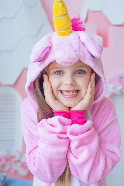 Пижама Кигуруми детская BearWear Единорог розовый, K0W1-0019-XL