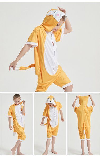 Кигуруми детская BearWear Лиса летняя (ледяной шелк)