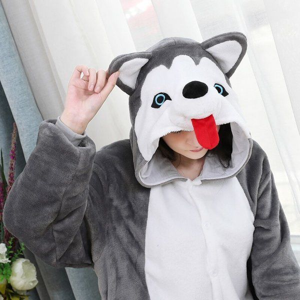 Пижама Кигуруми взрослая BearWear Хаски, K1W1-0169-XL