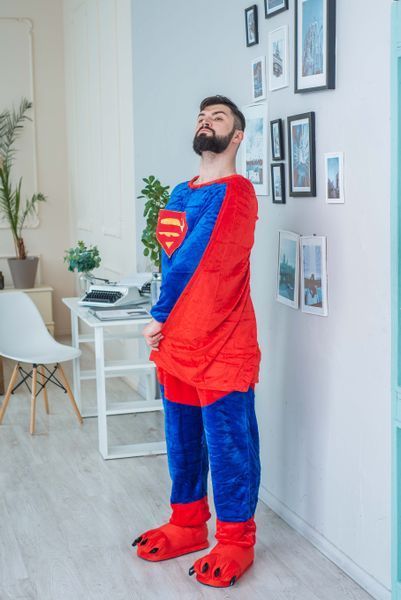 Пижама Кигуруми взрослая BearWear Супермен, K1W1-0082-XL