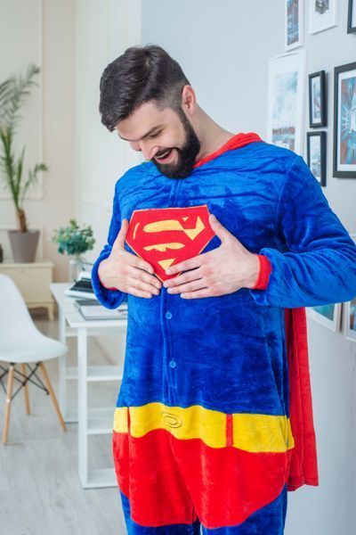 Пижама Кигуруми взрослая BearWear Супермен, K1W1-0082-XL