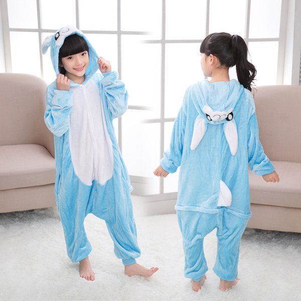 Пижама Кигуруми детская BearWear Зайка New голубой, K0W1-0118-XL