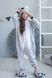 Пижама Кигуруми детская BearWear Коала серая (с розовой подкладкой), K0W1-0031-XL