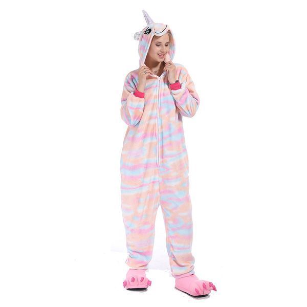 Пижама Кигуруми взрослая BearWear Единорог маршмеллоу (на молнии), K1W1-0174