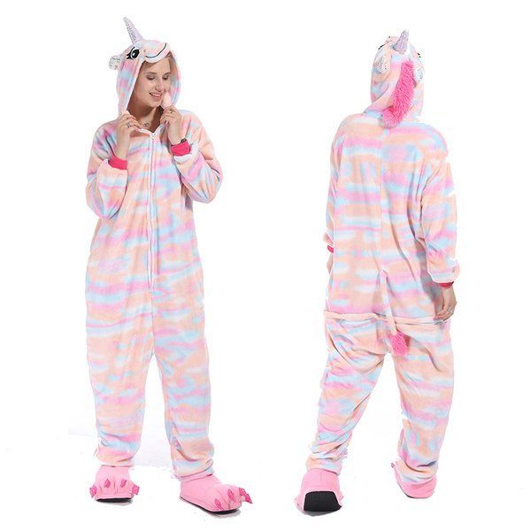 Пижама Кигуруми взрослая BearWear Единорог маршмеллоу (на молнии), K1W1-0174