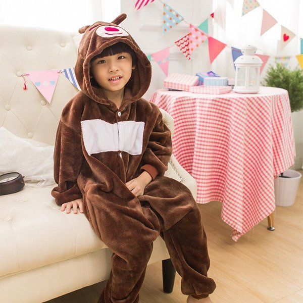 Пижама Кигуруми детская BearWear Бурый Медведь, K0W1-0125