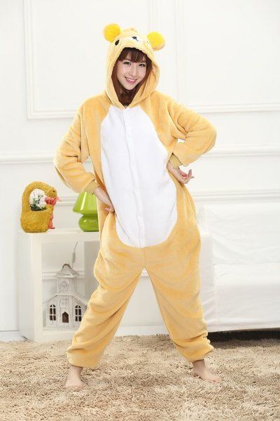 Пижама Кигуруми взрослая BearWear Мишка Рилаккума, K1W1-0061