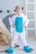 Пижама Кигуруми детская BearWear Зайка бело-голубой, K0W1-0028-XL