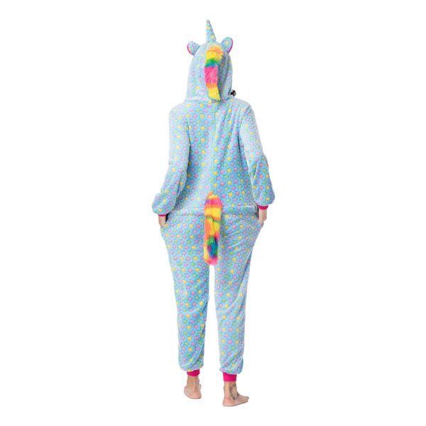 Пижама Кигуруми взрослая BearWear Единорог Стелла голубой (на молнии), K1W1-0115