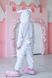 Пижама Кигуруми детская BearWear Зайка бело-розовый, K0W1-0029-XL