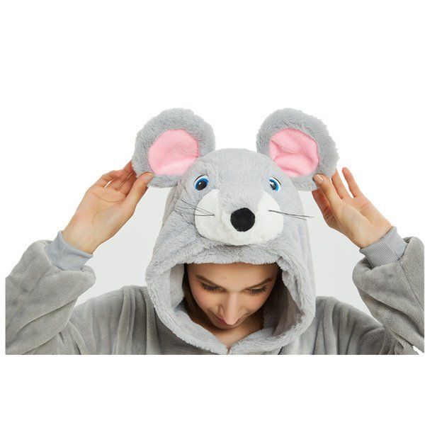 Пижама Кигуруми взрослая BearWear Мышка (на молнии), K1W1-0188