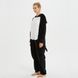 Пижама Кигуруми взрослая BearWear Хаски New (на молнии) черный, K1W1-0189