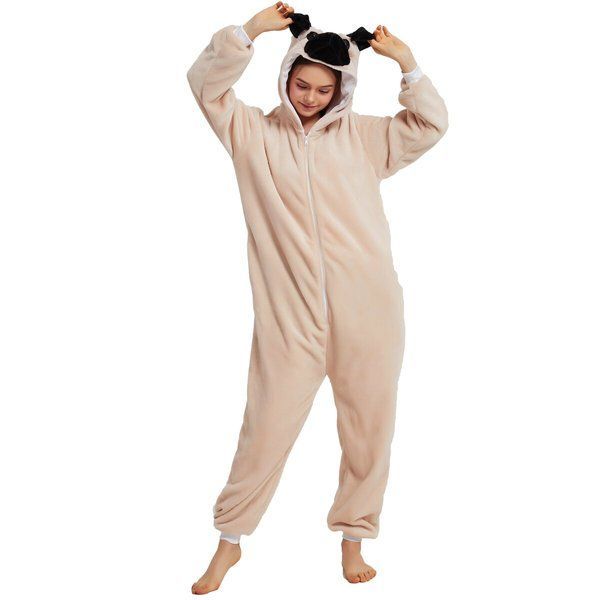Пижама Кигуруми взрослая BearWear Мопс (на молнии), K1W1-0191
